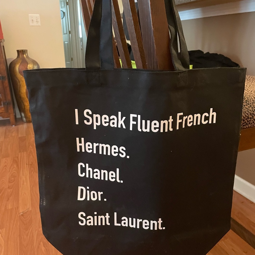 I Speak Fluent French Tote Bag - Picture 3 of 6
